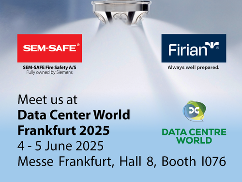 High-pressure water mist reduces cooling demand in data centres