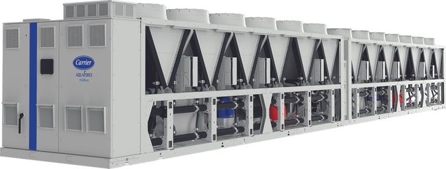 Carrier AquaForce® 30XF mit neuer FreeBoost™-Technologie für gesteigerte Energieeffizienz in Rechenzentren