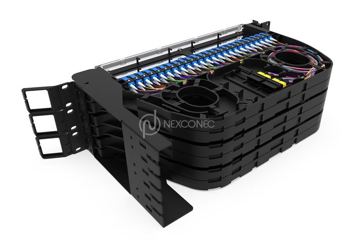 3U MTP®/MPO (BASE-12) - LC/SC PIVOT PATCH PANEL