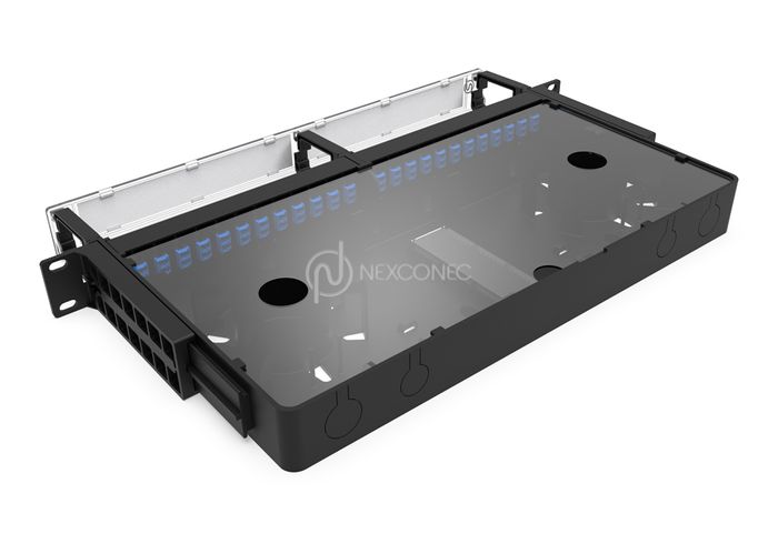 1U 24 Ports SC SX/LC DX Sliding Patch Panel