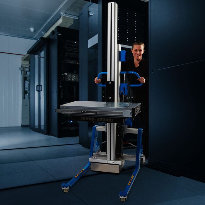 PRONOMIC Lift&DriveDC nachhaltige Server-Handling-Hebelift Baureihe - smart moves for safe work