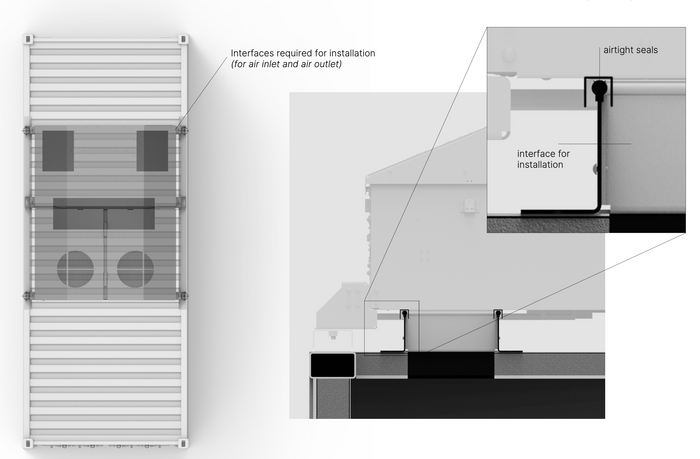 F-RT: single or double circuit flat rooftop