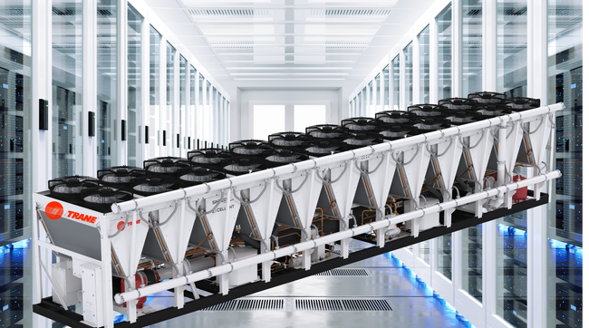 GVAF air-cooled chiller with magnetic bearing oil-free compressor technology to Improve How Data Centers are Developed, Designed and Operated