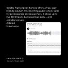 Sinabis Transcription Service