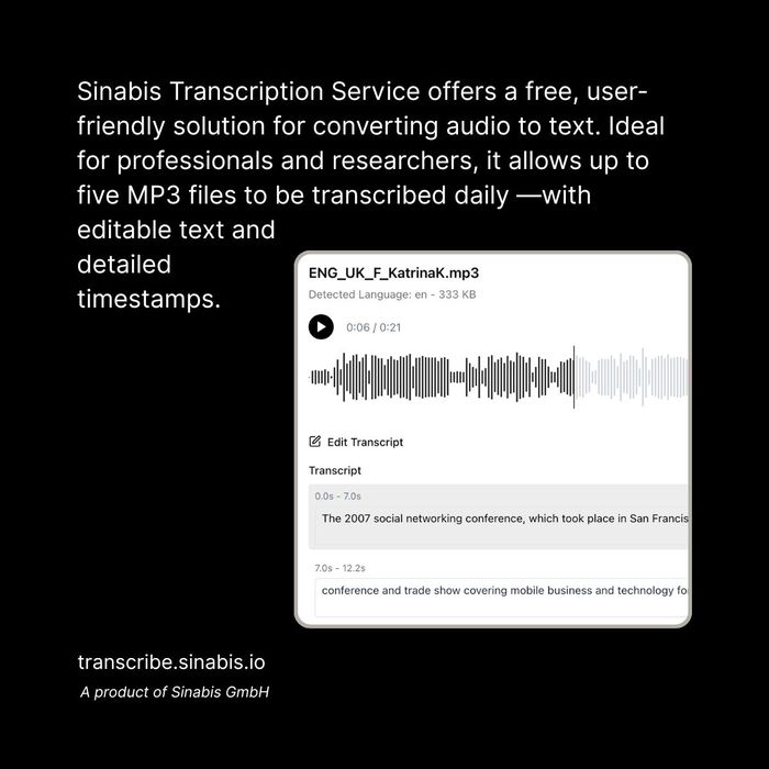 Sinabis Transcription Service