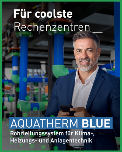 aquatherm blue - PP Rohre für coolste Rechenzentren