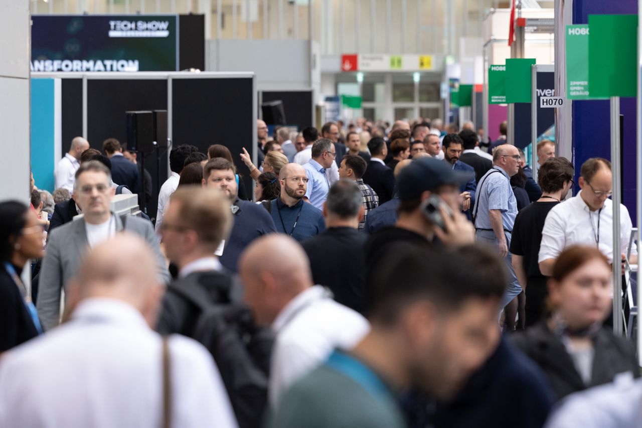 Busy isle at Tech Show Frankfurt