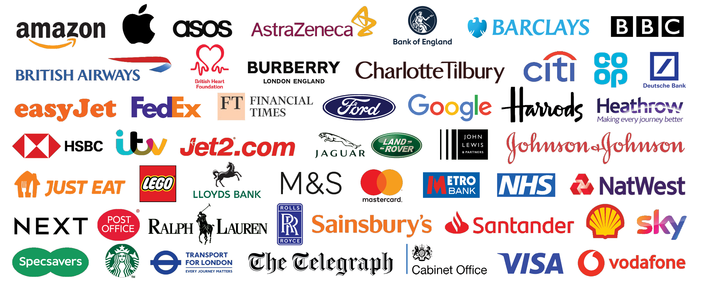 Logos of companies represented by our 2025 attendees