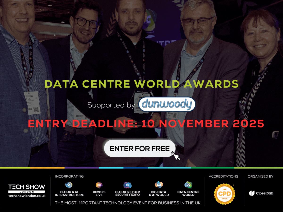 4 weeks left to enter the Data Centre World Awards