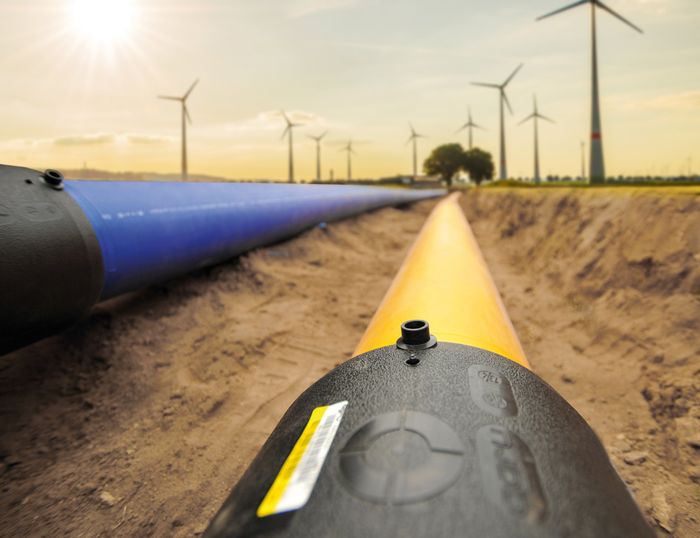 AGRULINE PE 100-RC piping systems  for cooling water supply