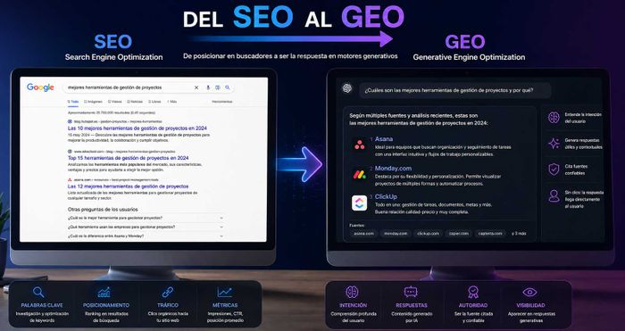 Del SEO al GEO y de la conversión al e-commerce conversacional