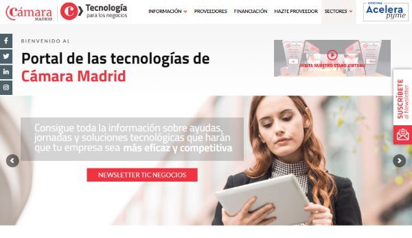 Conoce TIC Negocios: el portal tecnológico de la Cámara de Madrid