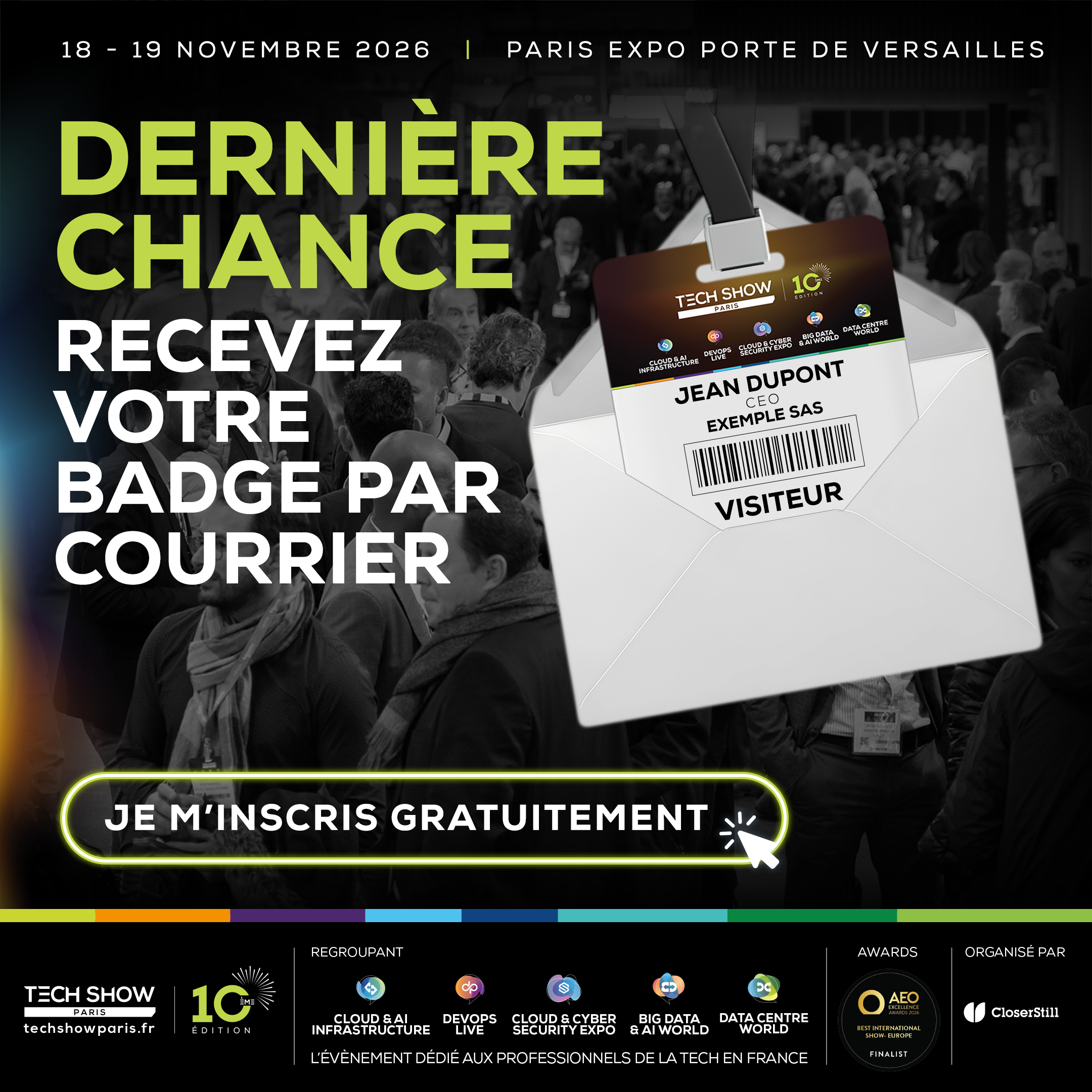 Last chance to receive badge