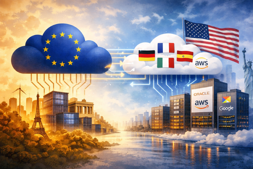 Du cloud souverain au cloud interop&eacute;rable: le compromis europ&eacute;en face aux hyperscalers am&eacute;ricains&nbsp;