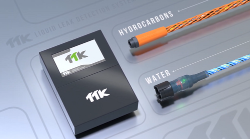 TTK Digital Hydrocarbon & Water Leak Detection Systems in a Data Center