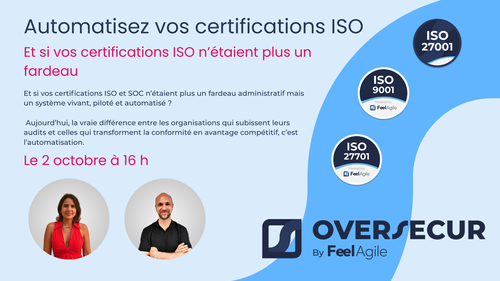 Webinaire Automatisation des certifications ISO 27001, SOC 2