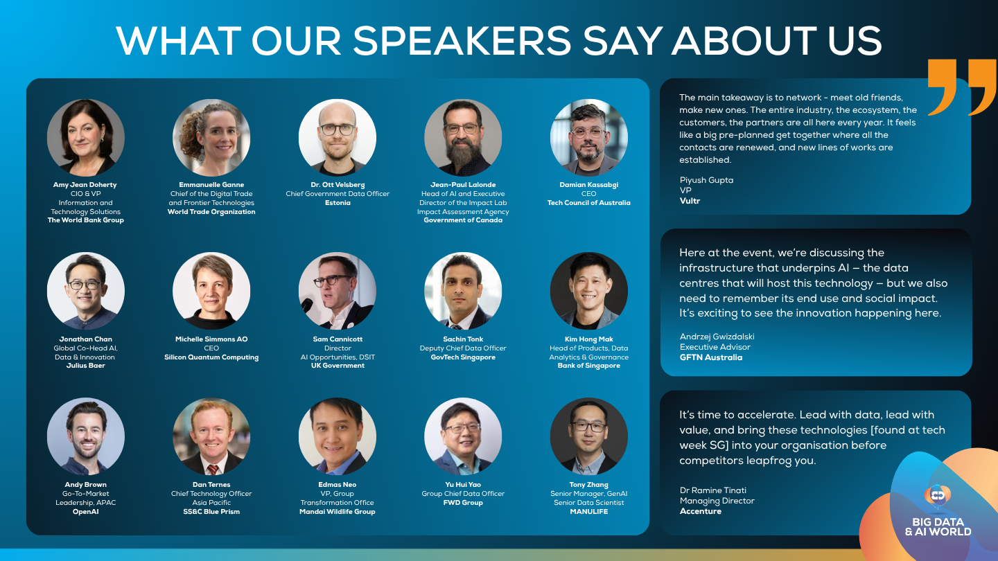 What Our Speakers Say