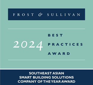 Azbil Wins Frost & Sullivan's 2024 Southeast Asia Company of the Year Award