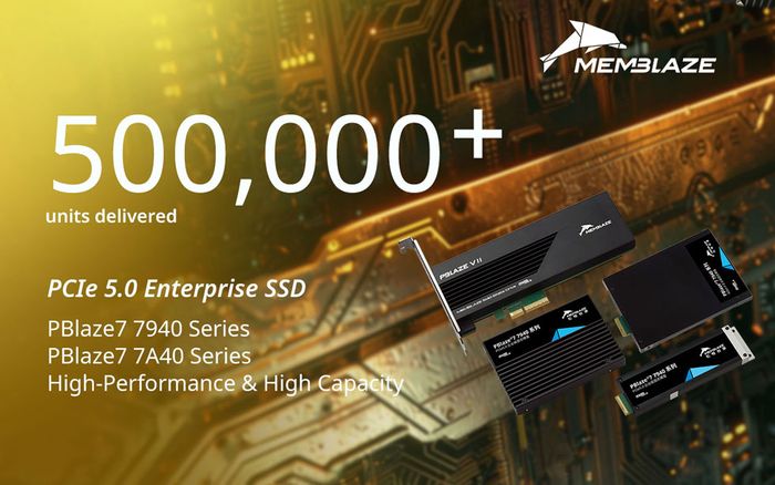Memblaze Ships Over 500,000 PCIe 5.0 SSDs, Strengthening Leadership in High-Performance Enterprise Storage