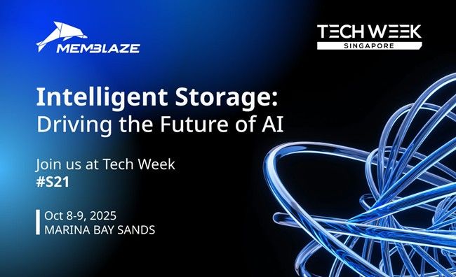 Memblaze to Unveil Its Next-Generation PCIe 5.0 SSDs for Cloud and AI at Tech Week Singapore
