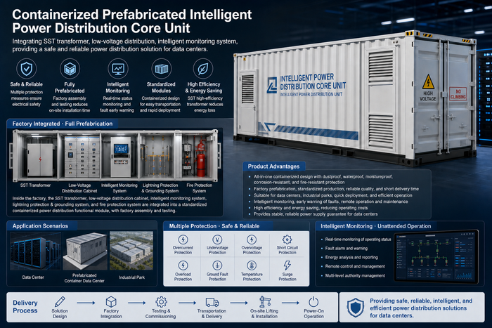 Solid Computing Power Backbone: DEE Container SST Intelligent Power Cabin, Fully Prefabricated Safe Power Solution
