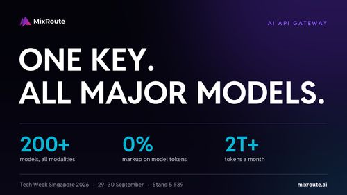 Elite Cloud Brings MixRoute to Tech Week Singapore 2026: One API Key for 200+ AI Models