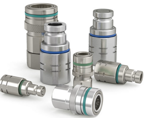 Non-drip quick couplings