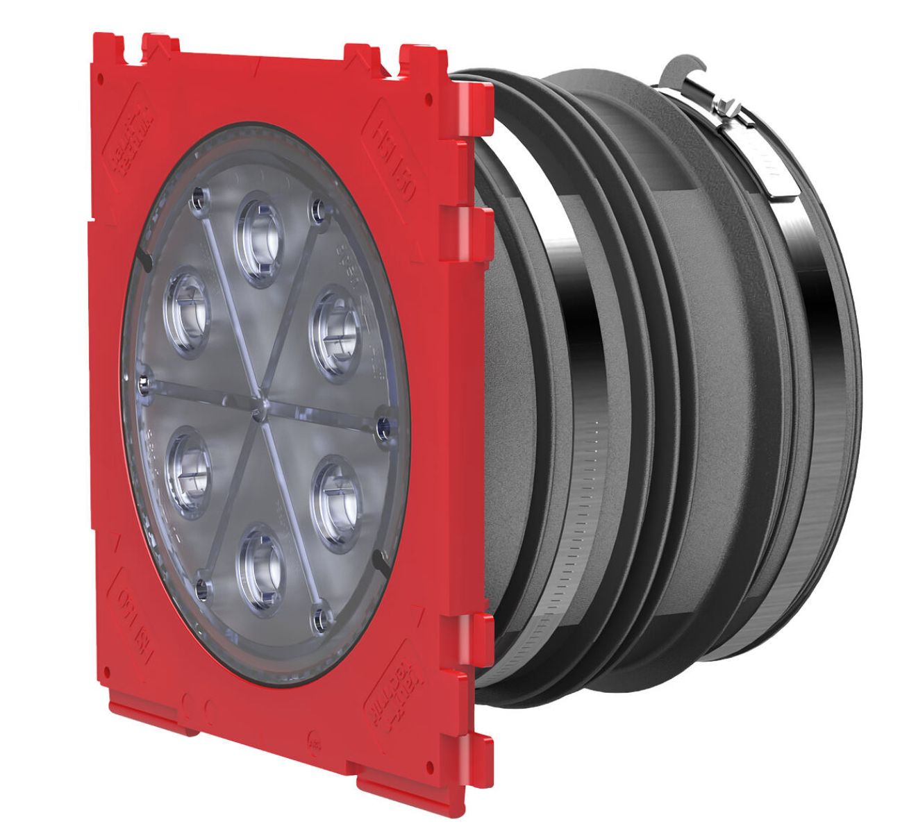 Single wall insert with foldable rubber sleeve for setting in concrete and connecting cable ducts