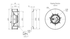 AC175mm Backward-curved Centrifugal Fan