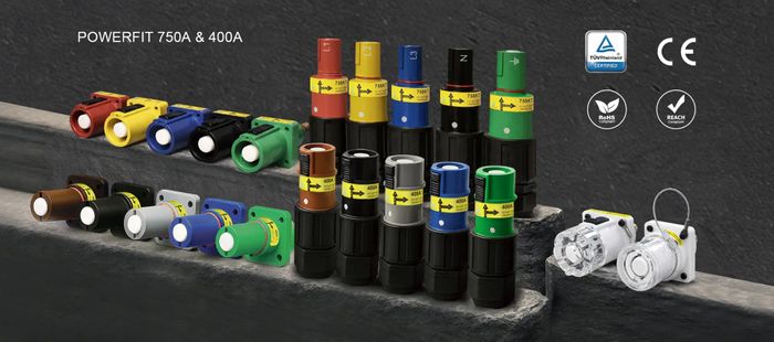 PowerFit 750A High-Current Single-Pole Connectors for Hyperscale Data Centers