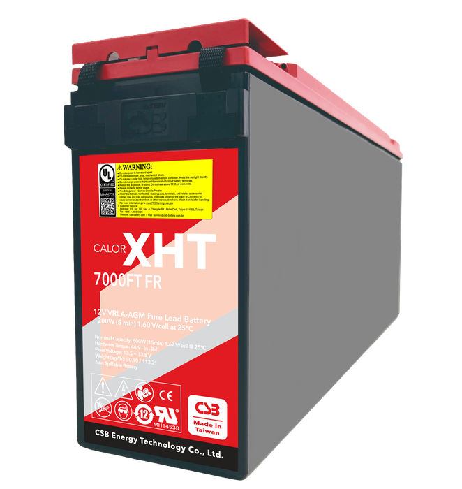 CSB Calor XHT 12V VRLA -AGM Pure Lead Battery