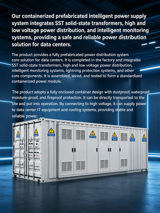 Containerized Intelligent SST Power Distribution Cabin Module
