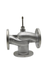 Two/three way threaded connection stainless steel linear valve