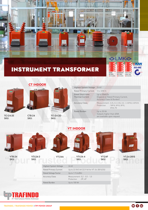 MV INSTRUMENT TRANSFORMER CT / VT