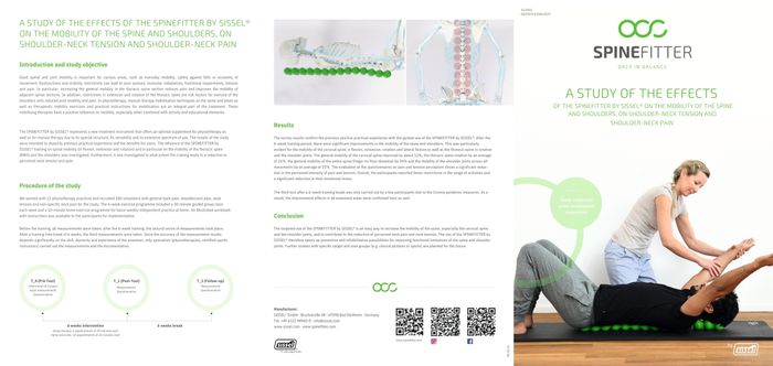 SPINEFITTER by SISSEL®- Medical Efficiency Study