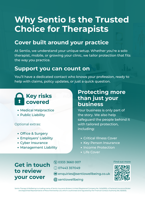 Sentio Therapy & Wellbeing Insurance