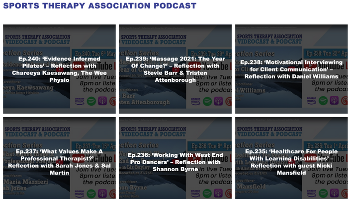 Sports Therapy Association Podcast