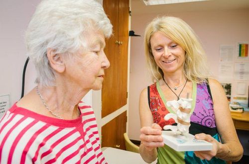 An interview with consultant physiotherapist (MSK practitioner), visiting fellow, HSU Amanda Hensman-Crook with a patient