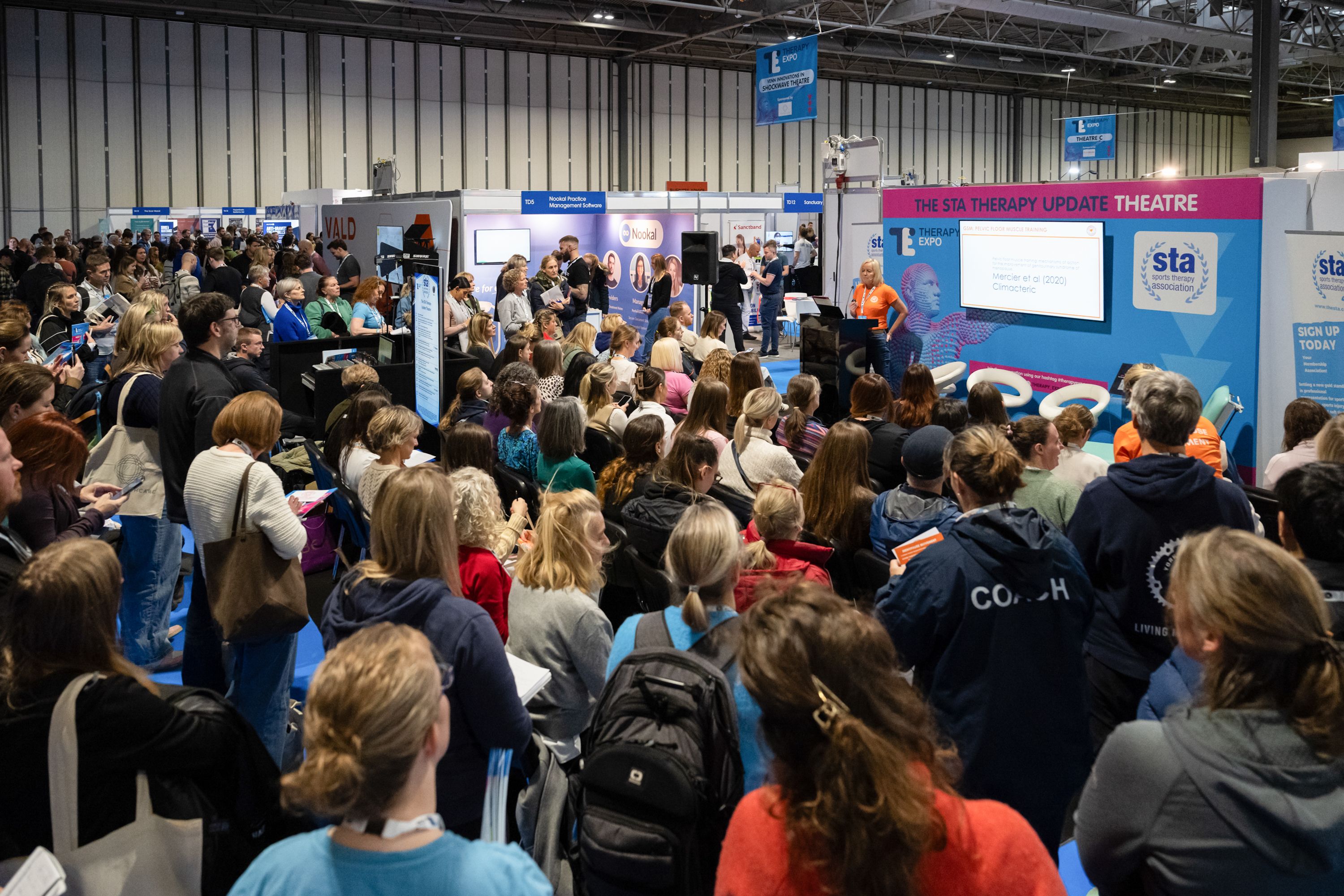 A full live session held at The STA Therapy Update Theatre