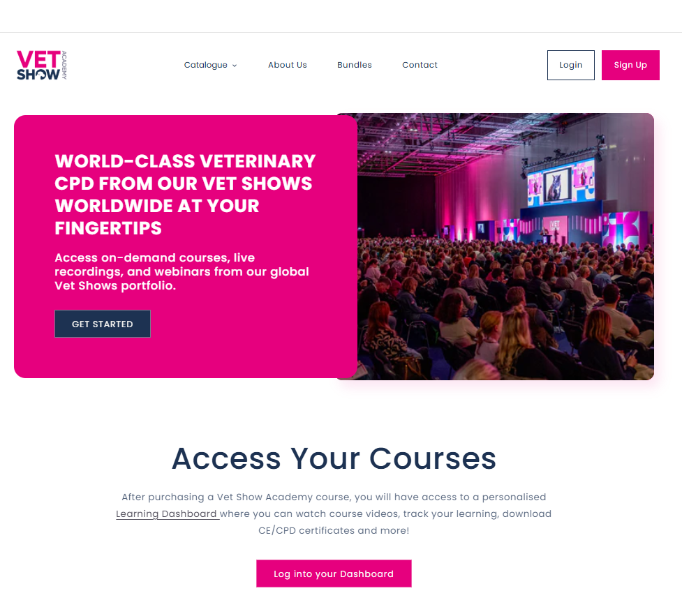 vet show acdemy website