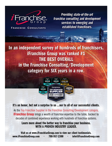 Top Franchise Supplier Award!