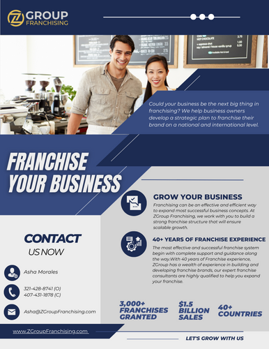 Franchise Your Business Info sheet