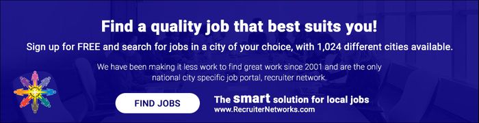 RecruiterNetworks.com The Smart Solution for Local Jobs!