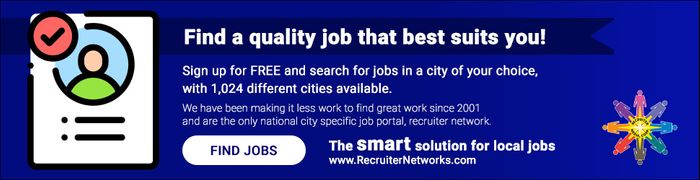 RecruiterNetworks.com The Smart Solution for Local Jobs!