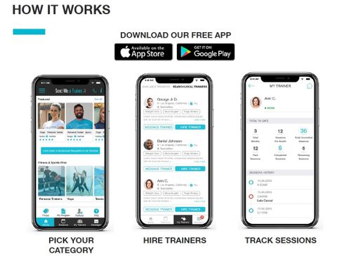Send Me A Trainer App Preview