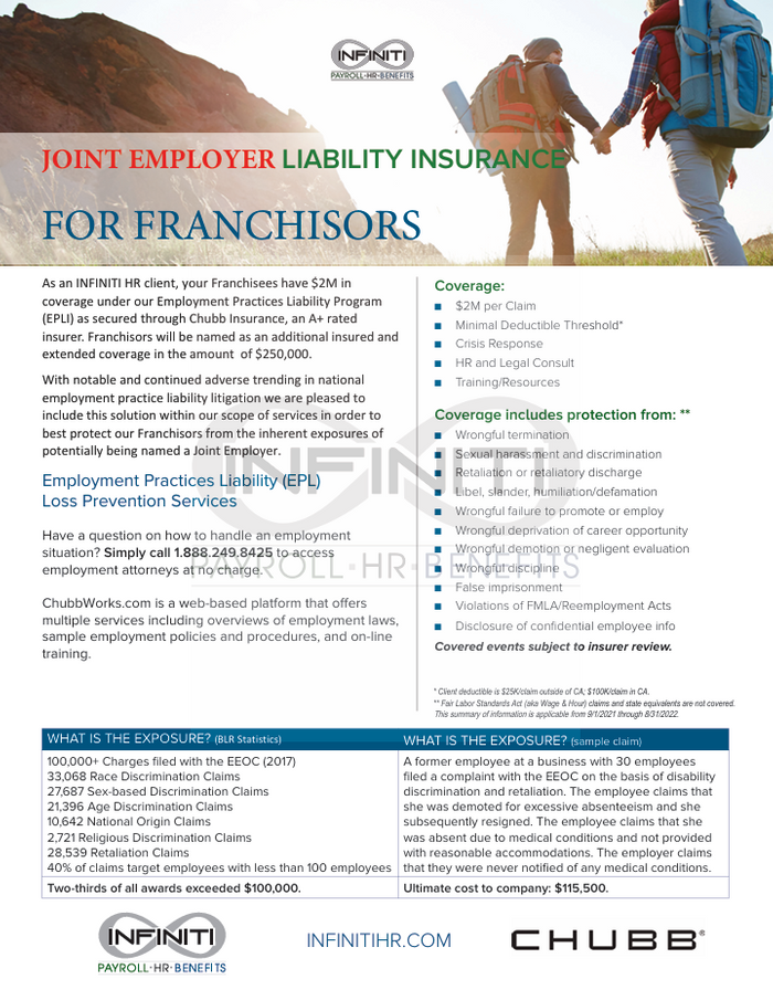 Joint Employer Liability Insurance for Franchisors 