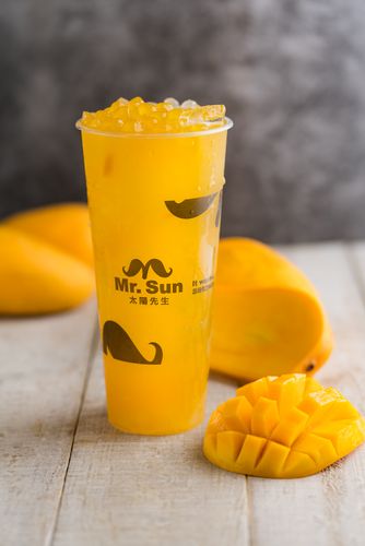 金鑽芒果綠茶 (Mango Green Tea w/ Crystal Ball & Mango Boba)