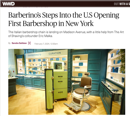 Barberino's Steps Into the U.S Opening First Barbershop in New York