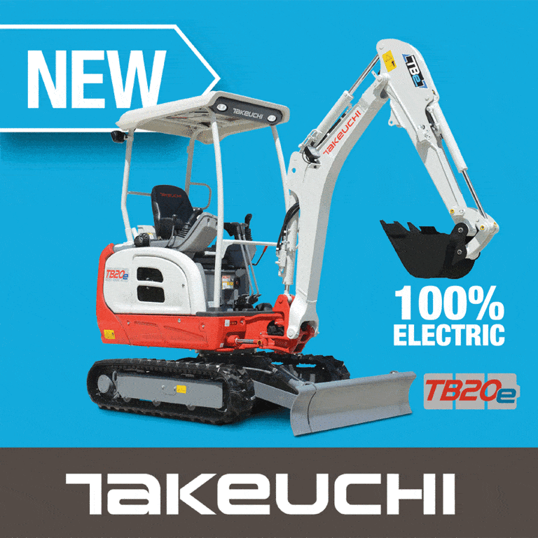 TB20e – Taking Charge of Takeuchi time at Plantworx and raising money for the Lighthouse Club