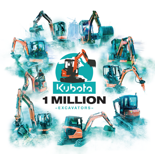 Kubota produces its millionth excavator